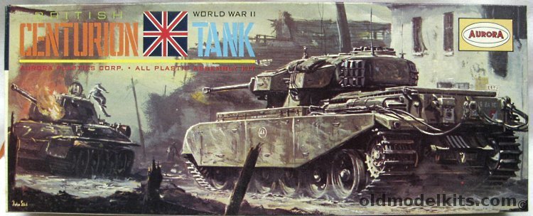Aurora 1/48 British Centurion Tank, 300-129 plastic model kit